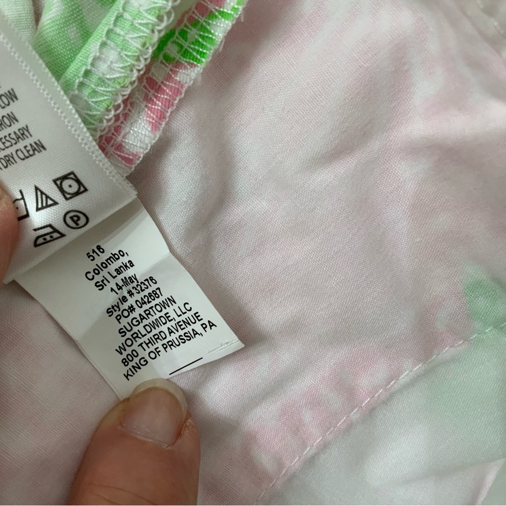Lilly Pulitzer The Callahan Short Limeade Cheat Ya Size 4 Pink Green Preppy - Picture 8 of 15